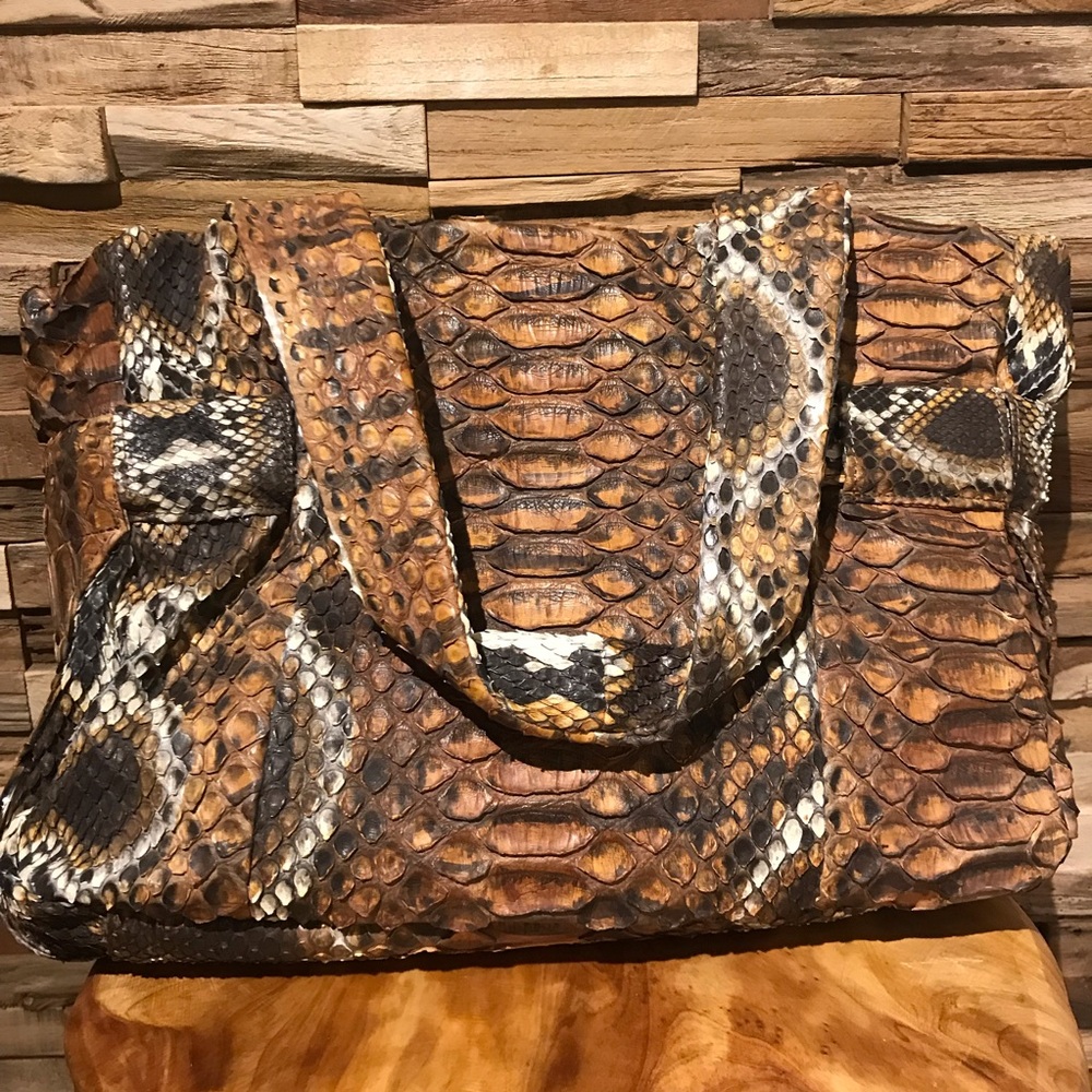 Genuine Python Leather Bag - image 2